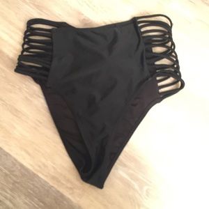 High waisted bikini bottoms