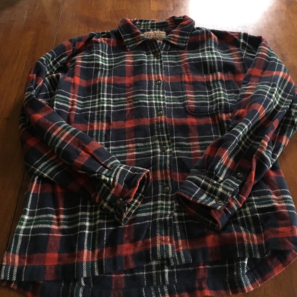 Vintage Abercrombie Soft Thick Buttery Flannel Button Down Shirt