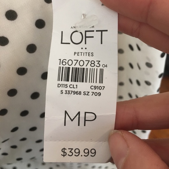 Ann taylor loft sheer polka dot bow Blouse - Picture 6 of 7