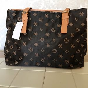 Brand New Brown or Black Large Tote Bag!!!!