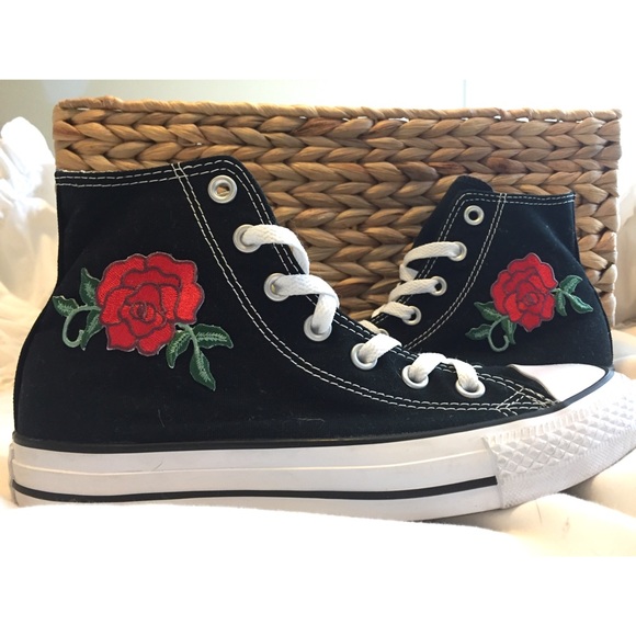 custom rose converse