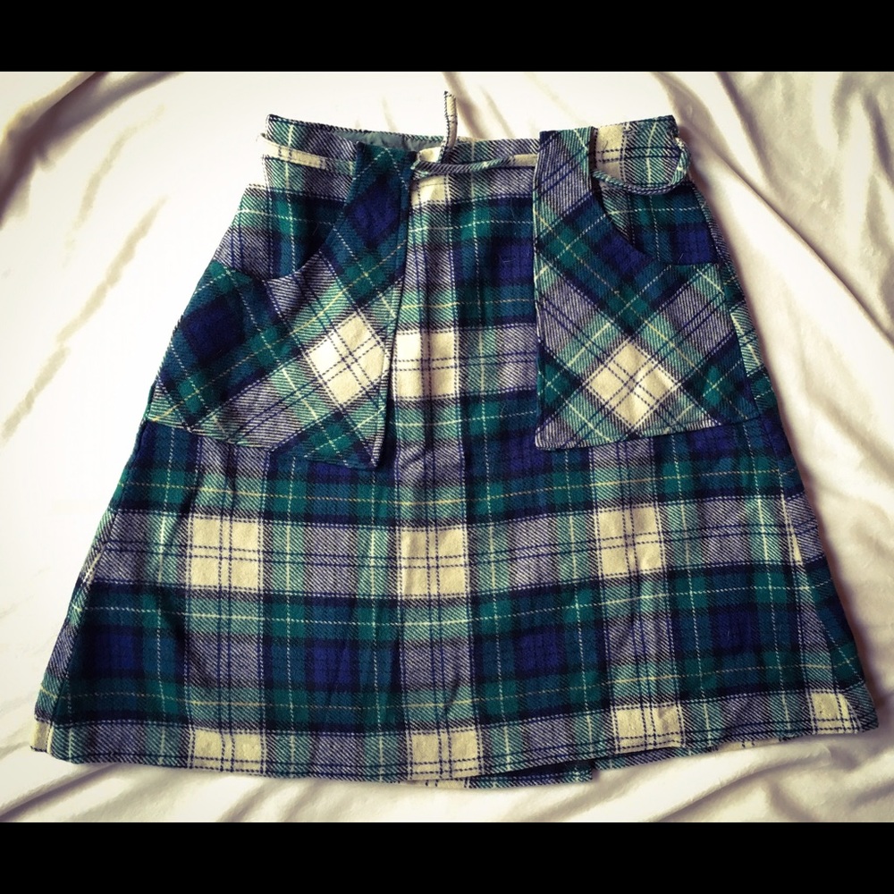 Vintage Plaid Skirt
