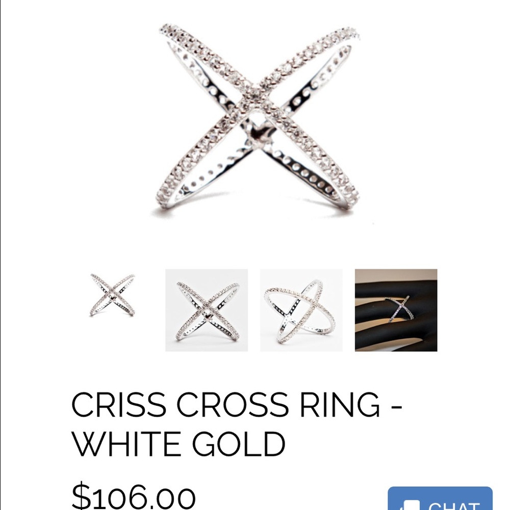 Alexmika criss cross ring .
