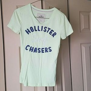 Green Hollister shirt - Hollister Surf Chasers