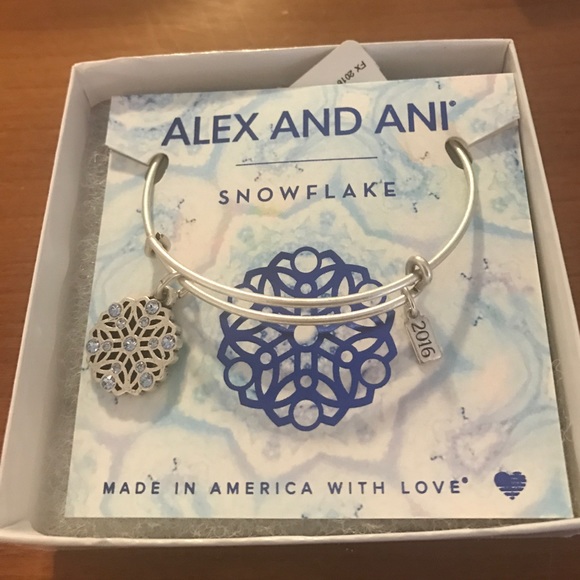 Alex and Ani Jewelry - Limited Edition 2016 Alex &Ani Snowflake Bracelet