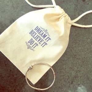 Silver Pandora bracelet