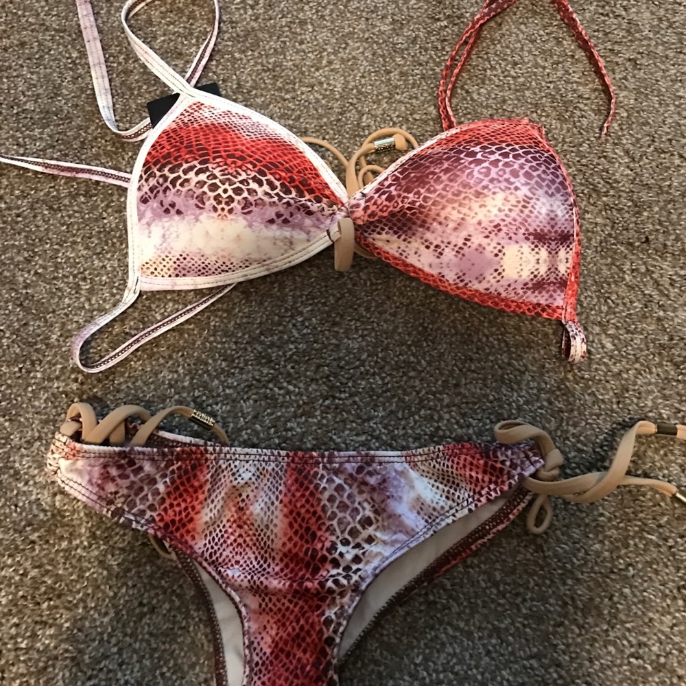 Mint Swim by Draya Multi Print Kiki Bikini NWT!