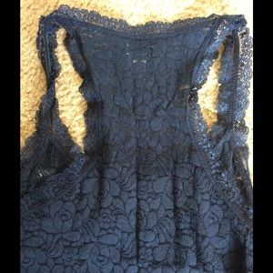 Gilly Hicks Tops - Lace Racer Back Tank Top Gilly Hicks Tops - Lace Racer Back Tank Top