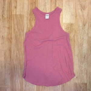 PINK High Neck Tank Top