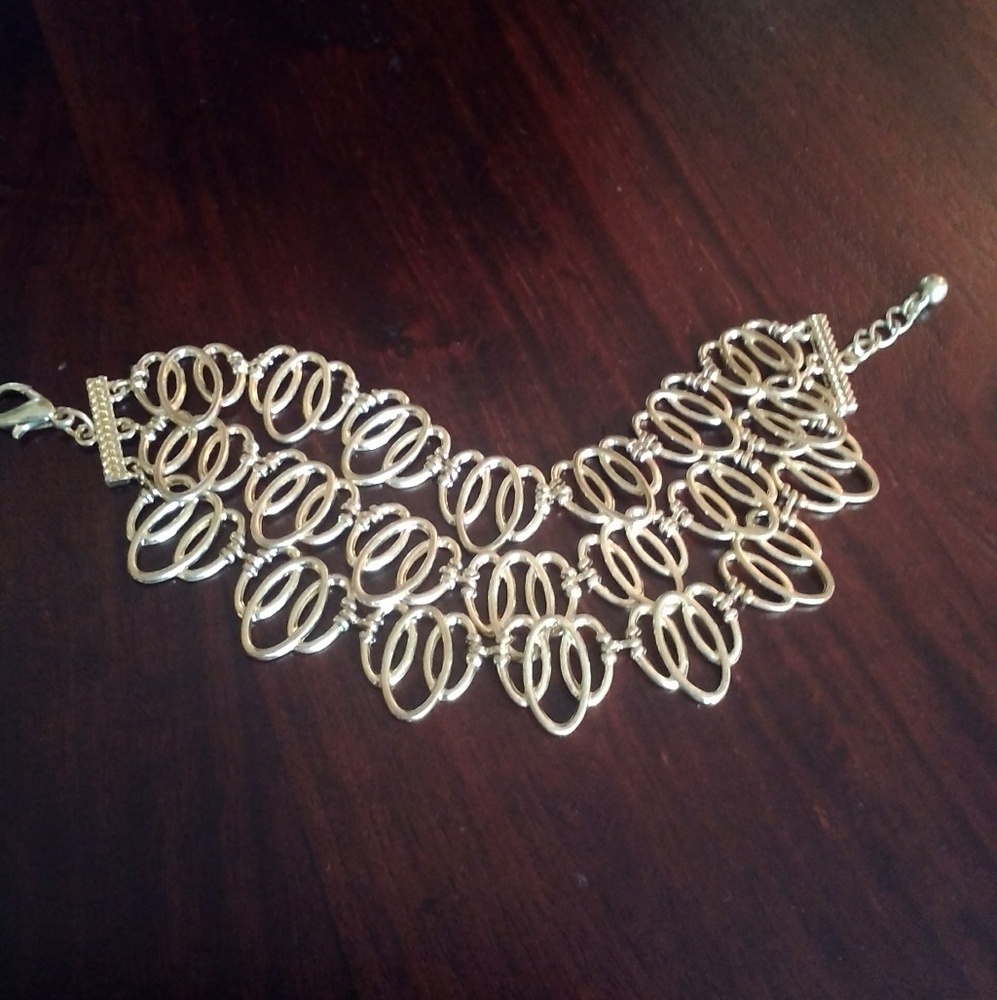 Gold Fan-link Bracelet
