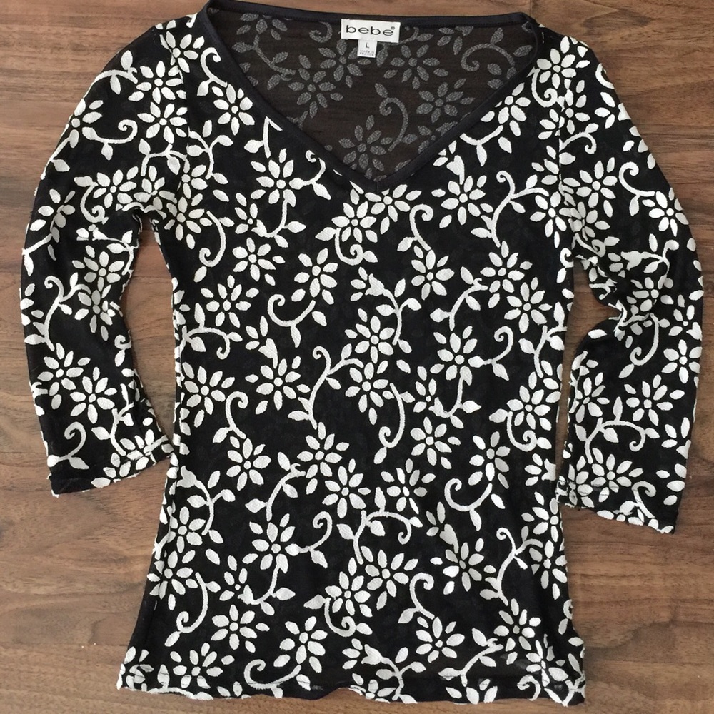 Bebe Sheer Top