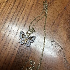 14 k gold plated necklace