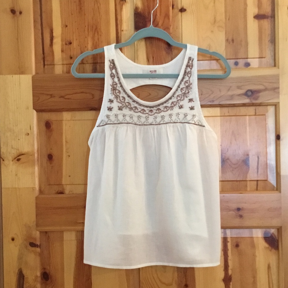 NWOT Boho  Beaded and Embellished Swing Top