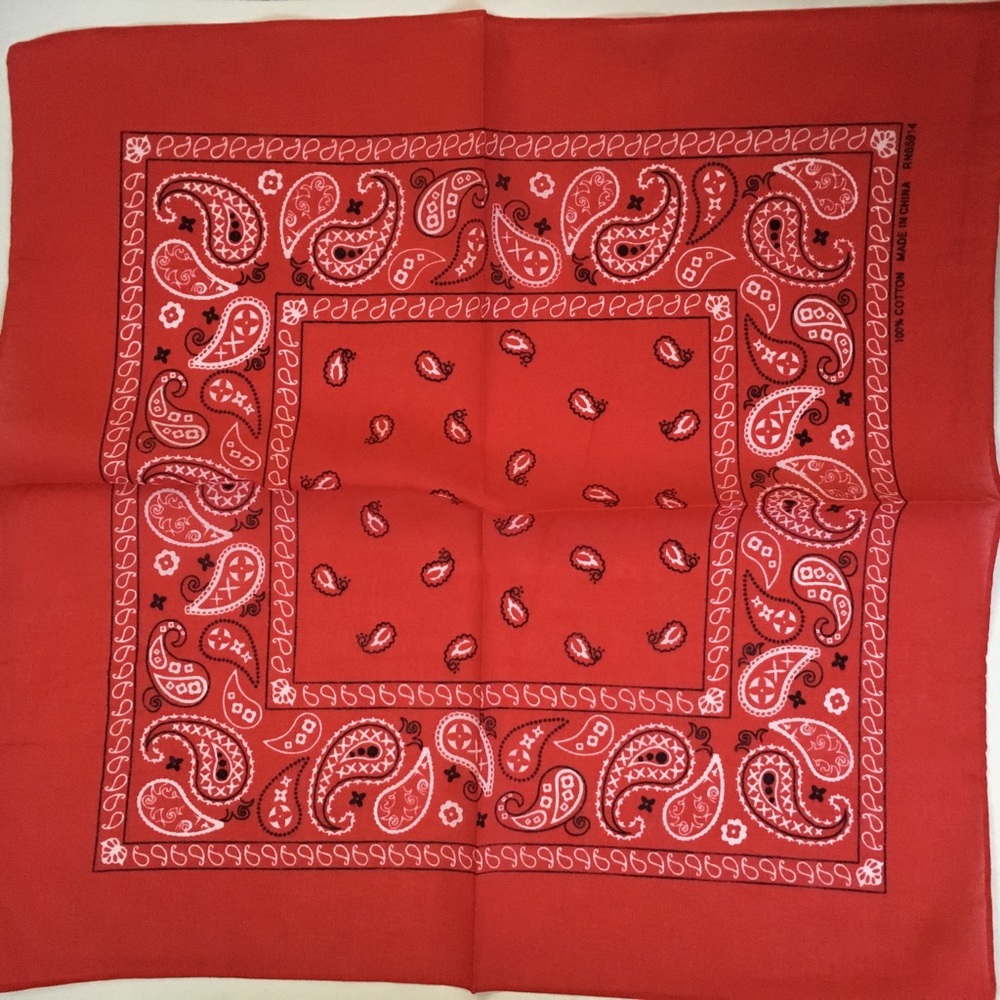 Red Paisley Bandana OS New🌟
