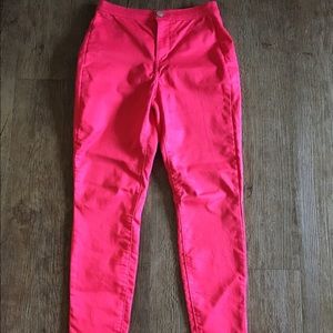 Pink Pants Stretchy Skinny sz 5 Junior So