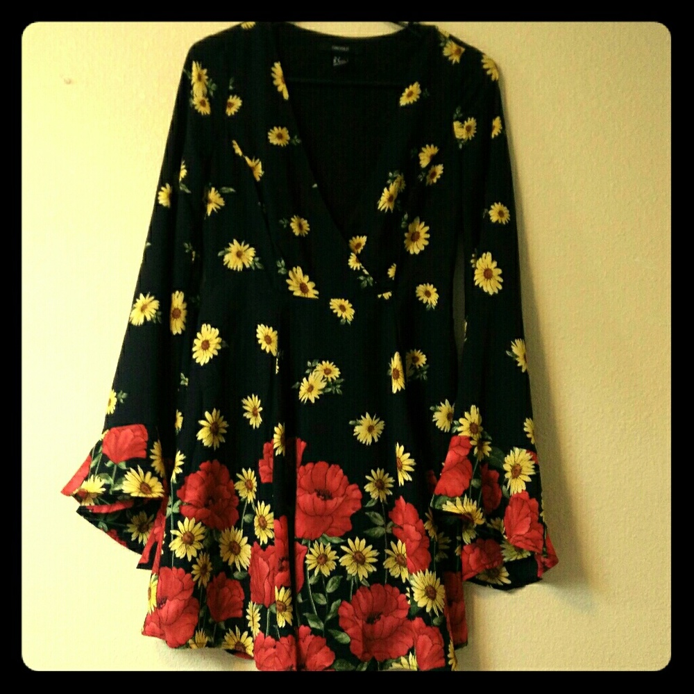 Sunflower flow dress