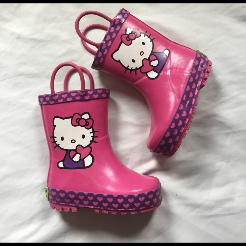 Western Chief Kids Hello Kitty Rain boots Sz 5/6