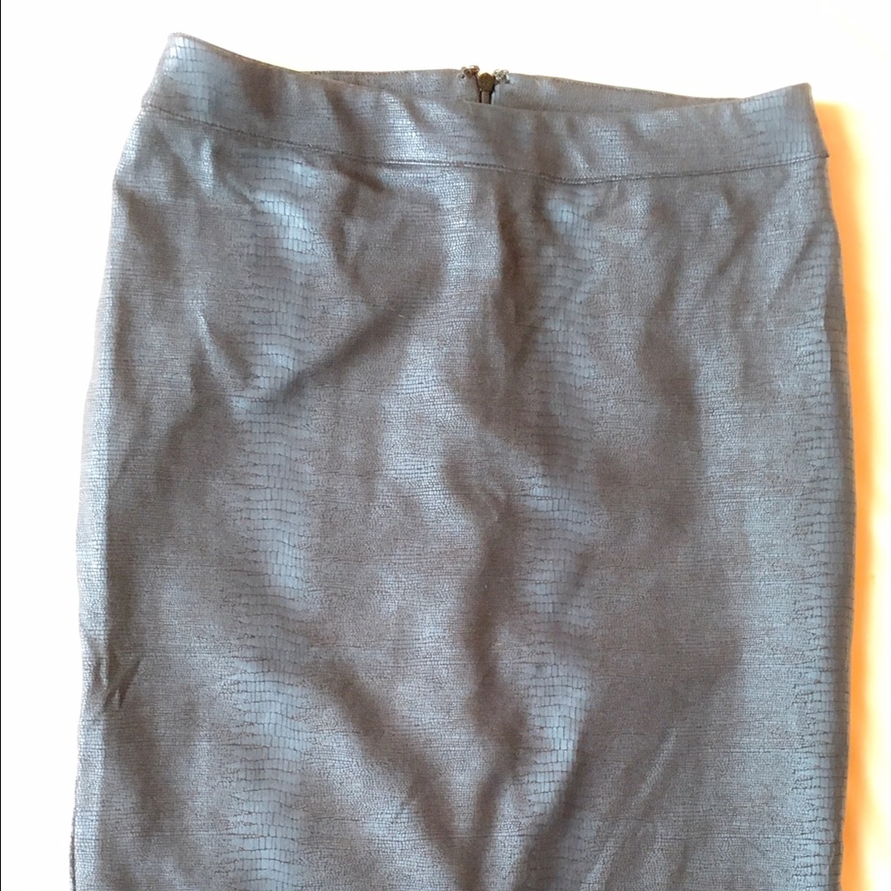 Faux Snake Skin Pencil Skirt