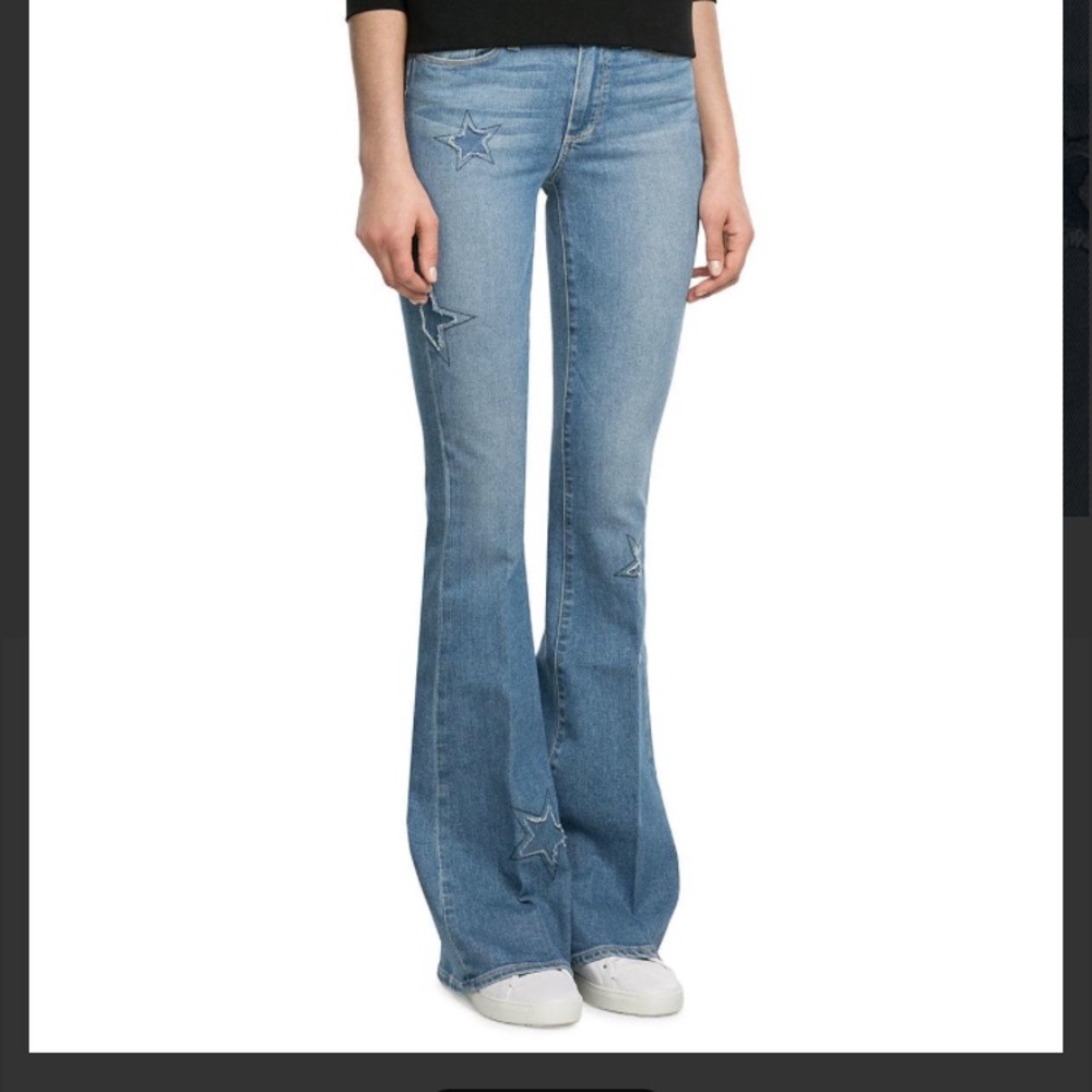 Paige blue star flared jeans