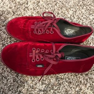 Red Velvet Vans