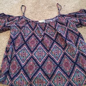 Print off the shoulder top