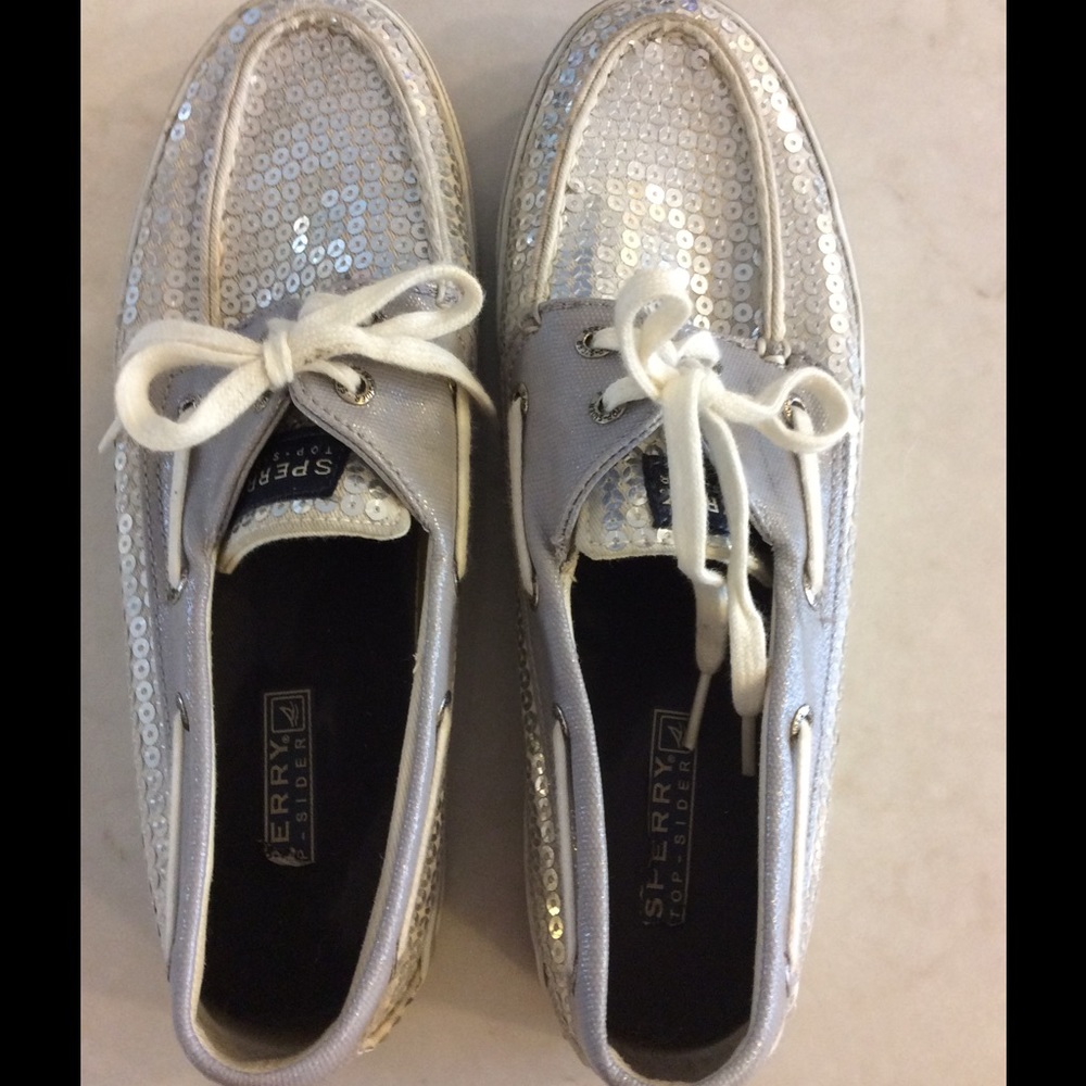 Sperry Top-spider with silver sequins