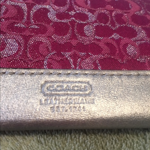 Coach Handbags - Metallic Coach shimmer coin purse