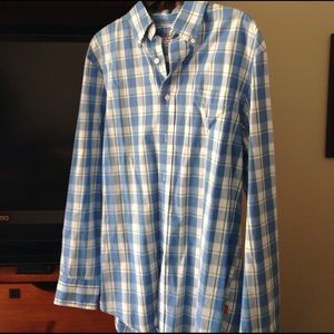 Men's small size plaid shirt
