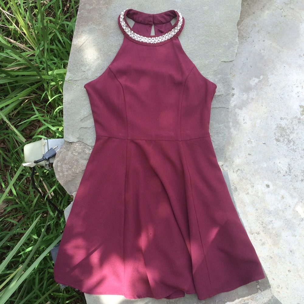 Burgundy Dress