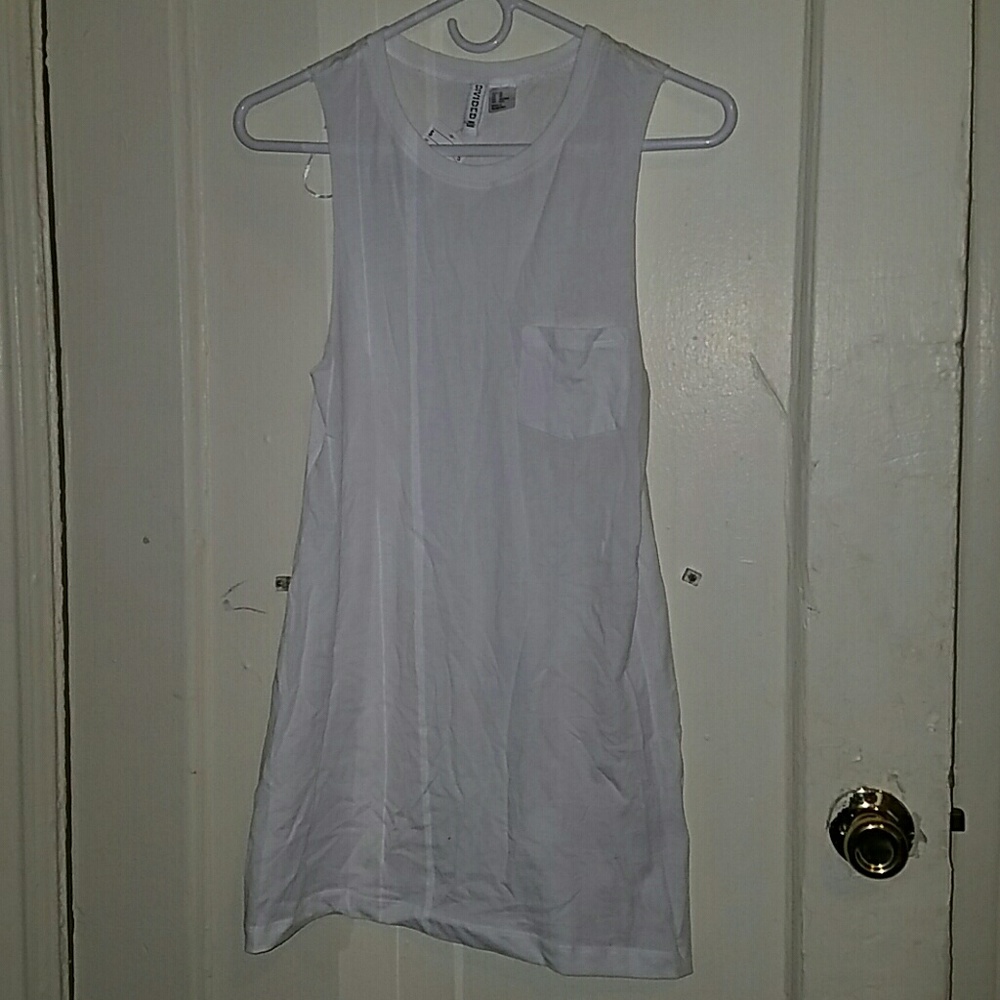 H&M White muscle tee NWT