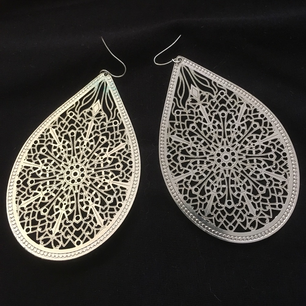 Silver earrings
