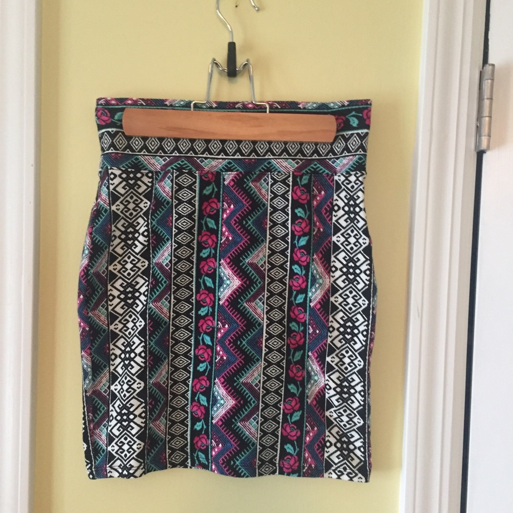 Floral bando skirt