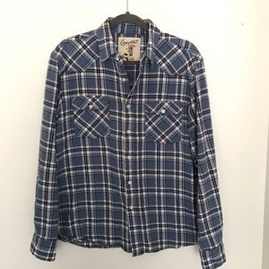 Coastal blue flannel