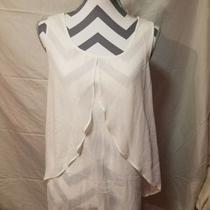 White /offwhite blouse tank top