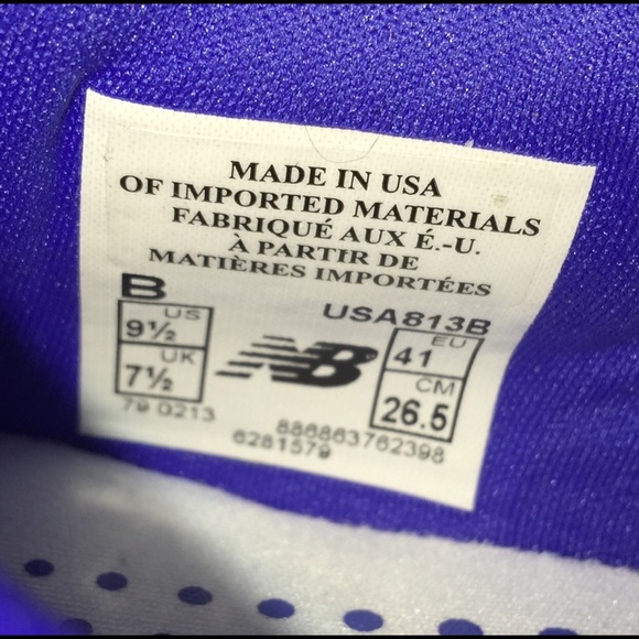 New Balance Blue Purple Cross Training Shoes 9.5 - Picture 8 of 8