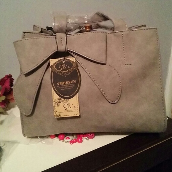 LAST ONE💜Hp 2×LEATHER BOW BAG - Picture 5 of 7