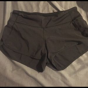 Lululemon speed shorts