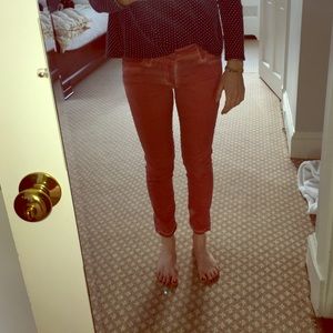 Joes Jeans. Skinny leg. Faded red. Size 29