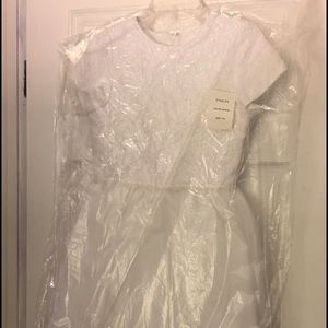 Youth girls white dress size 14