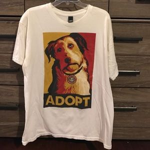 Short sleeve obey adopt tee