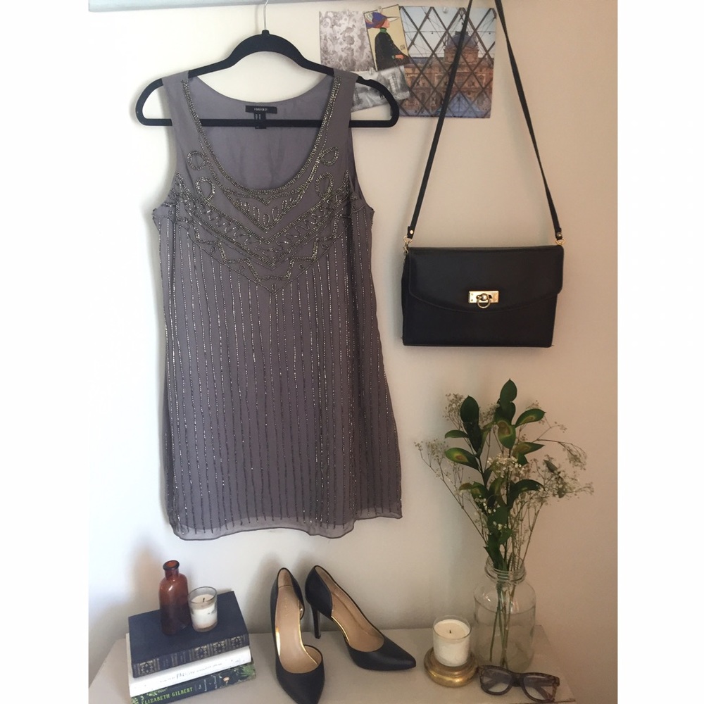 Beaded Shift Dress