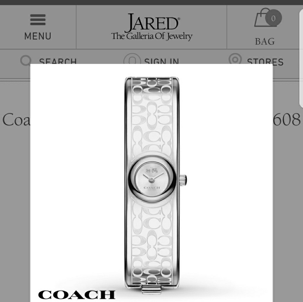 NWT AUTHENTIC COACH SCOUT BANGLE WATCH