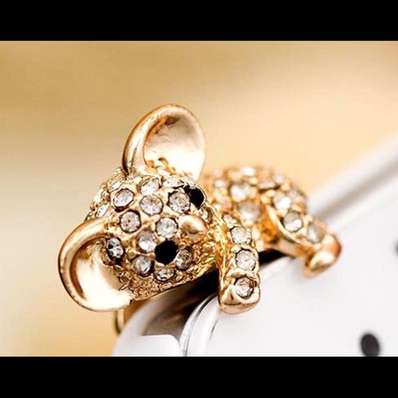 🎉HP🎉Koala Rhinestone Headphone Dust Plug - Picture 2 of 4