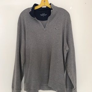 Gray Vineyard Vines Quarter-zip