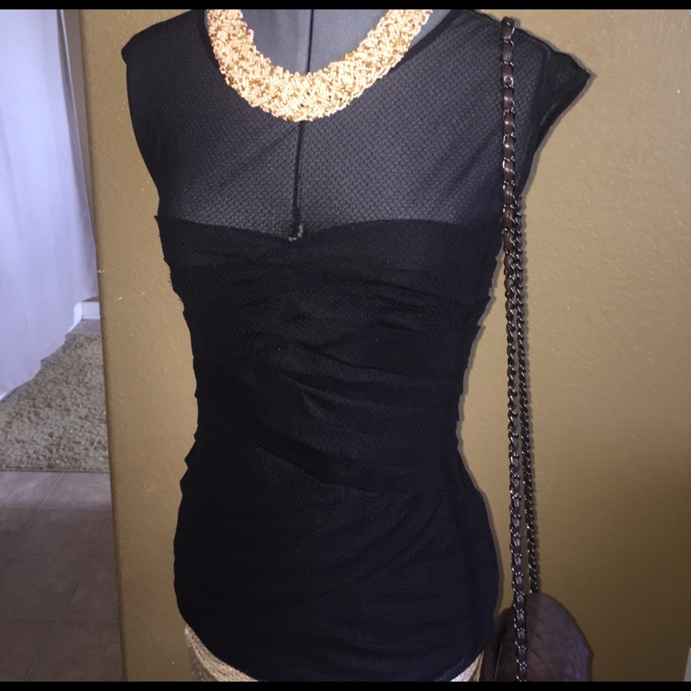 Bebe  black blouse- medium. Great Condition!!
