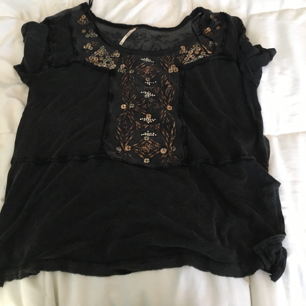 Free People embellished shirt