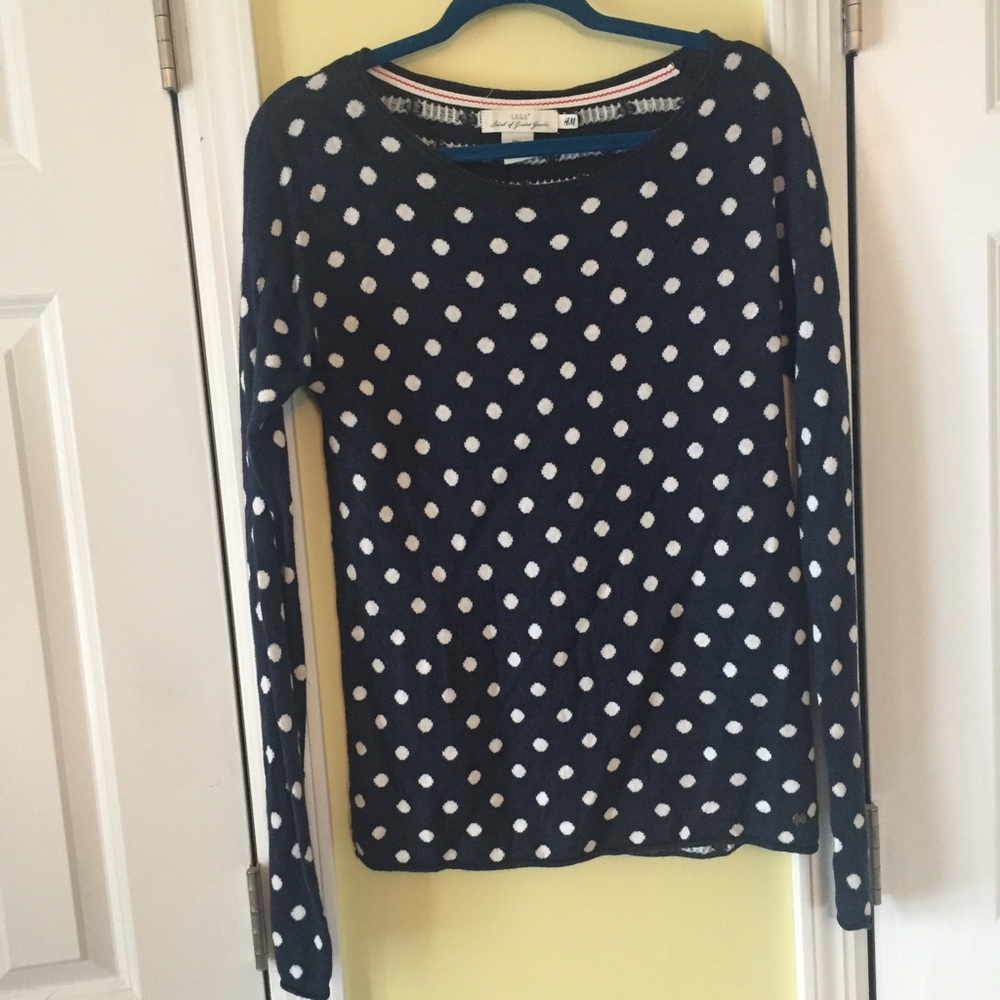 Polka dot sweater