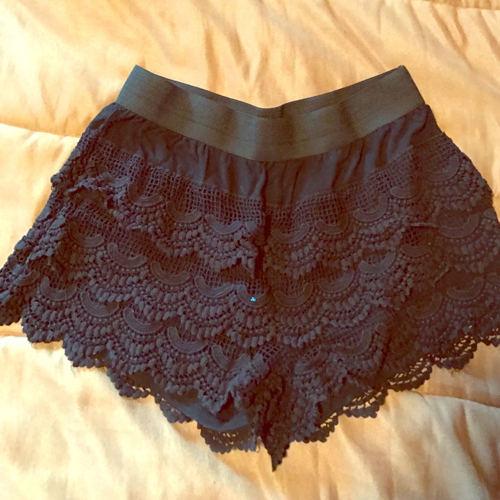 Black Lace shorts