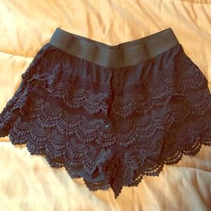 Black Lace shorts