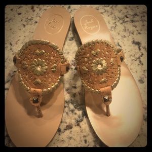 Jack Rogers gold/cork sandals